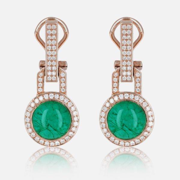 Boucles d’Oreilles Colors of Morocco Couleur Emeraude