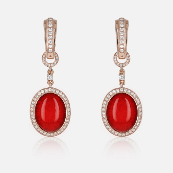 Boucles d’Oreilles Colors of Morocco Couleur Rubis