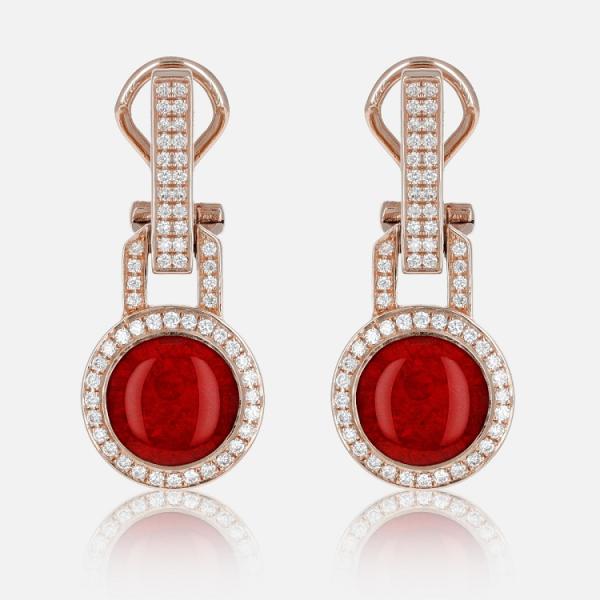 Boucles d’Oreilles Colors of Morocco Couleur Rubis
