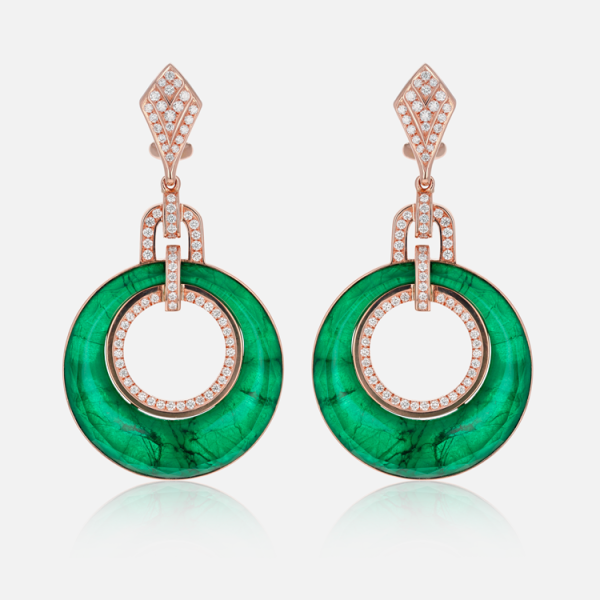 Boucles d’Oreilles Colors of Morocco Couleur Émeraude