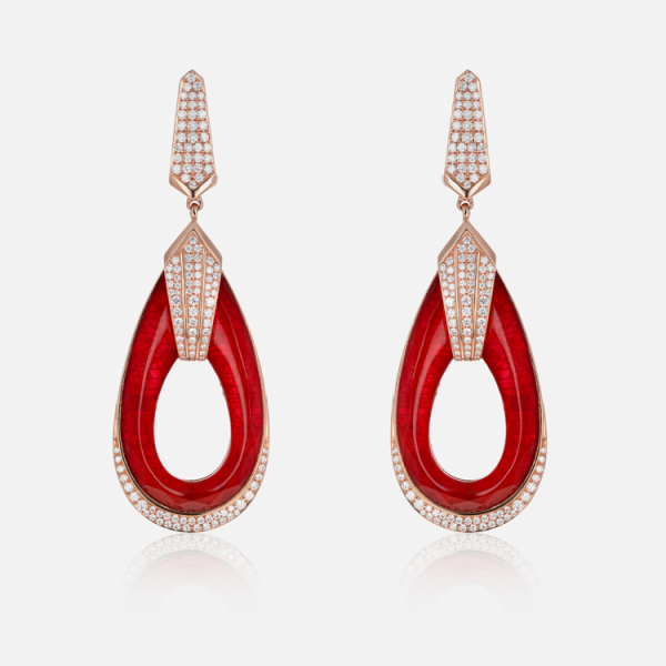 Boucles d’Oreilles Colors of Morocco Couleur Rubis