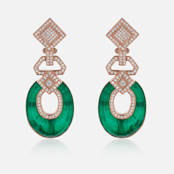 Boucles d’Oreilles Colors of Morocco Couleur Émeraude