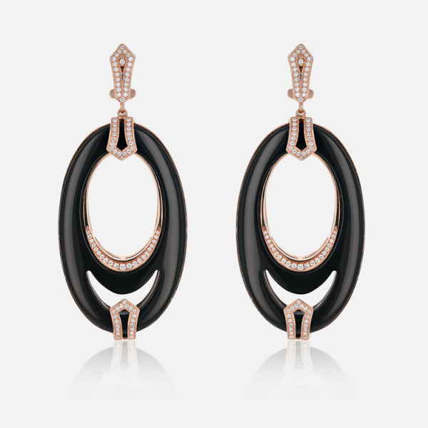 Boucles d’Oreilles Colors of Morocco Couleur Onyx