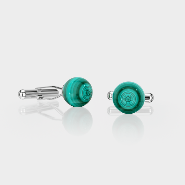 Bouton de Manchette Malachite / Onyx / Lapis-Lazuli