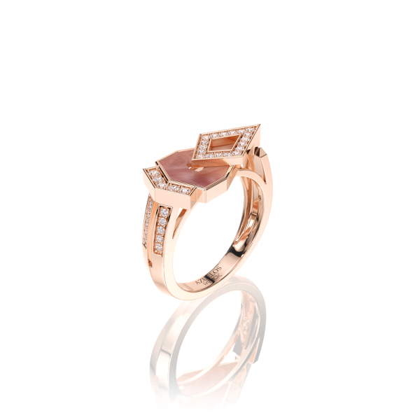 BAGUE MUSEUM OPALE ROSE