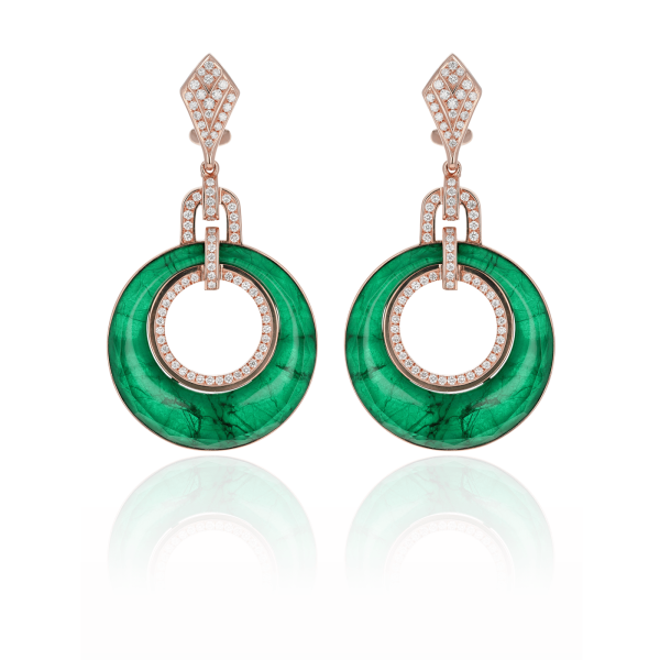 Boucles d’Oreilles Colors of Morocco Couleur Émeraude