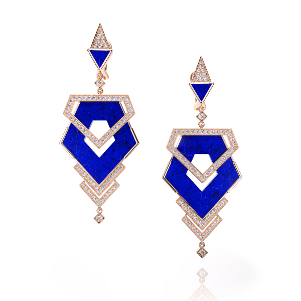 BOUCLES D'OREILLES MUSEUM LAPIS LAZULLI