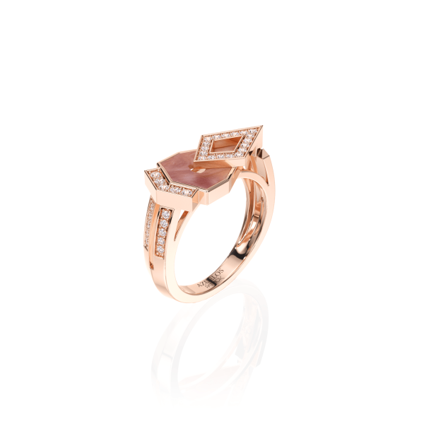 BAGUE MUSEUM OPALE ROSE