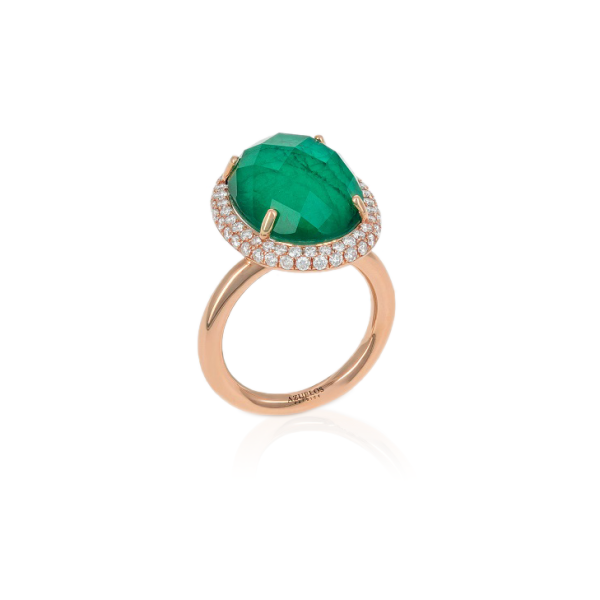 Bague Couleur Émeraude