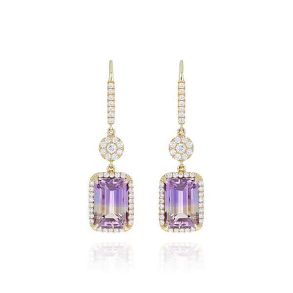 Boucles d'Oreilles Amétrine