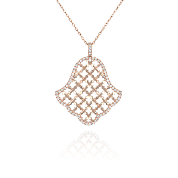 Pendentif Khmissa Moucharabieh