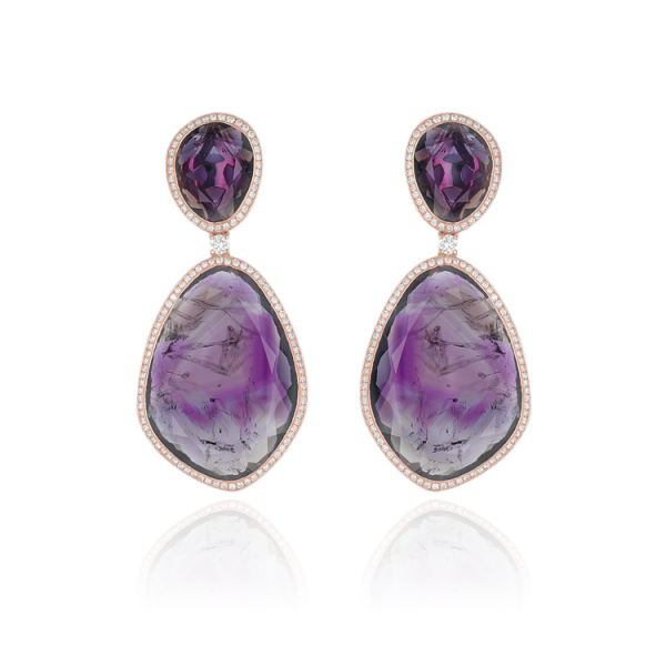 Boucles d’Oreilles Améthyste
